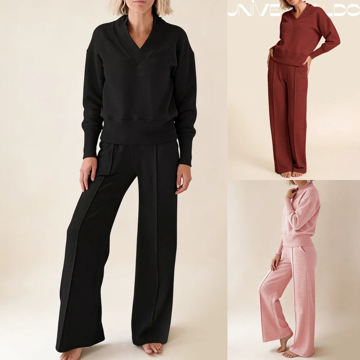 🥰📢 ¡50% de descuento! [M-5XL] Conjunto de dos piezas para mujer 2026 de algodón puro de alta calidad, manga larga, suave, cómodo y fácil de combinar ✨