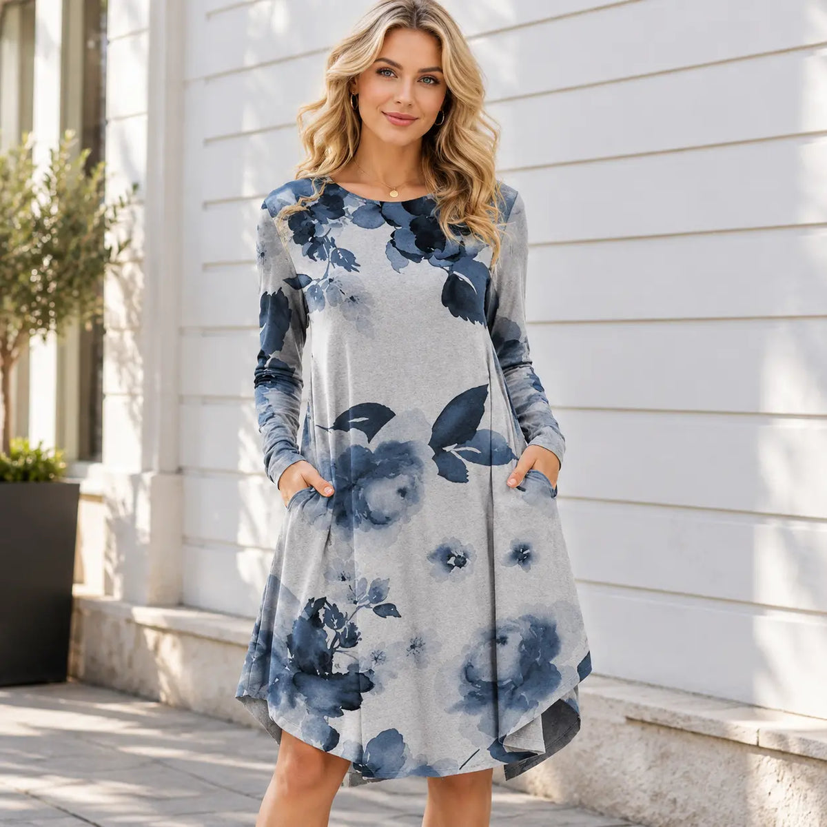 🔥【S-5XL】Haljina s etničkim retro printom – jesenski/zimski stil