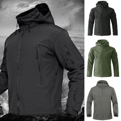 🔥🔥【S-4XL】Chaqueta de senderismo al aire libre esencial para otoño e invierno, impermeable y a prueba de viento--3762032 