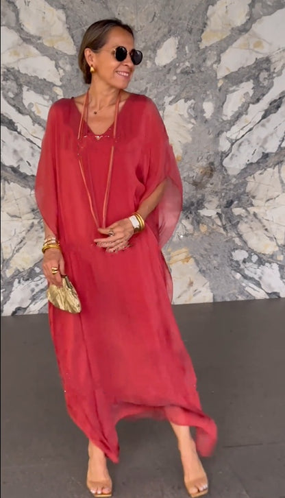 【S-5XL】🌷Haljina veće veličine jednobojna