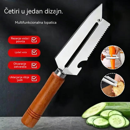 🥕 Kupite 2, dobijte 2 gratis! ✨ Višenamjenska kuhinjska gulilica: Izrađena od nehrđajućeg čelika s ergonomskom ručkom, idealna za voće, povrće i meso 🔪
