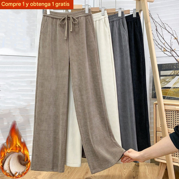 🔥【Kupi enega in drugega dobiš brezplačno】👖Nove široke flis hlače za prosti čas, zelo udobne za nošenje.