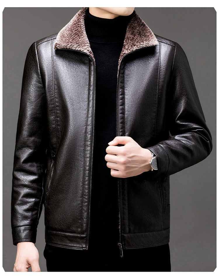❄️🧥【Gorąca wyprzedaż】🔥【M-3XL】🖤2025 Męska zimowa miękka gruba kurtka z owczej skóry na co dzień