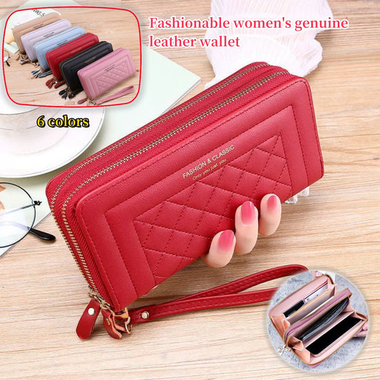 【🔥Compra 1 y llévate 1 gratis】Cartera multicapa con doble cremallera para dama, última moda 2025, 3904867 