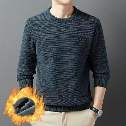 🔥🧣❄️30% popust【S-4XL】2025 Nova muška džemper od mink krzna, toplinski pleteni džemper s okruglim izrezom, jednostavan i svestran. 🧣❄️