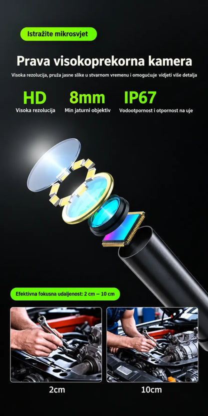 💖✨ Prijenosni HD 1080p endoskop (s 4,3-inčnim zaslonom) – IP67 vodootporna ocjena, precizno otkrivanje i dugo trajanje baterije.