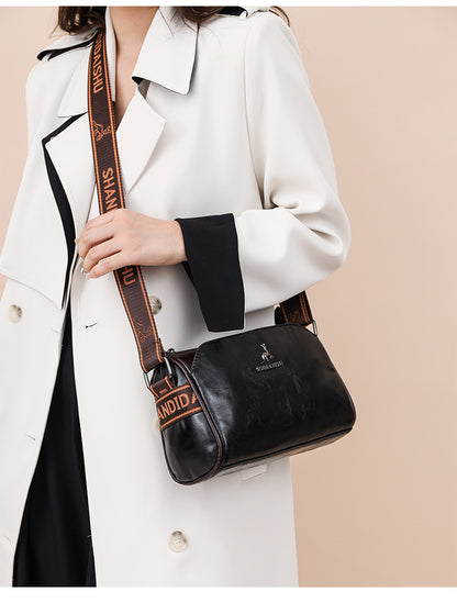 🔥👜【Гореща разпродажба】👜Дамска чанта от мека кожа с голям капацитет, чанта за през рамо