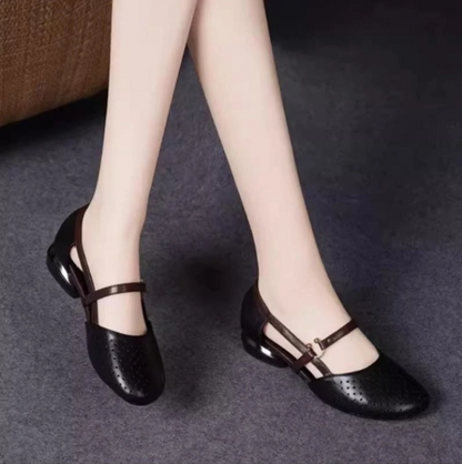 🔥🌴【35-42】Proljeće 2026., Ženske sandale, elegantne, od prirodne kože, s malom petom, mekani potplat