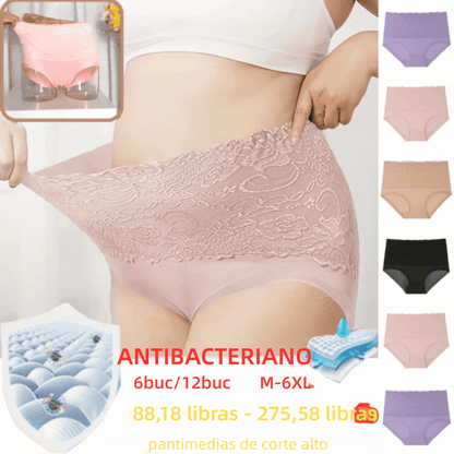 🩲💥【6 piezas】Último día de superventa: Ropa interior de cintura alta a prueba de fugas 2025, versión mejorada recientemente.