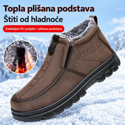[Veličine 39-47] Nove zimske muške tople ležerne pamučne čizme, okruglog dizajna s vrhom, tople i udobne, neklizajuće i izdržljive.