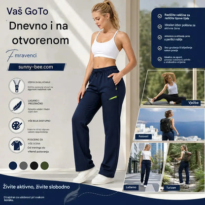⏳ Vremenski ograničena ponuda 🔥 Ženske cargo hlače ravnog kroja — Elastični pojas; idealne za posao, putovanja i svakodnevno nošenje 👖✨