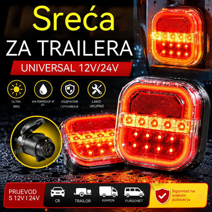 ⏰ Akcija traje ograničeno vrijeme 🚦【Univerzalna 12V/24V】🚦 LED svjetla za automobilsku prikolicu — plaćanje pouzećem dostupno