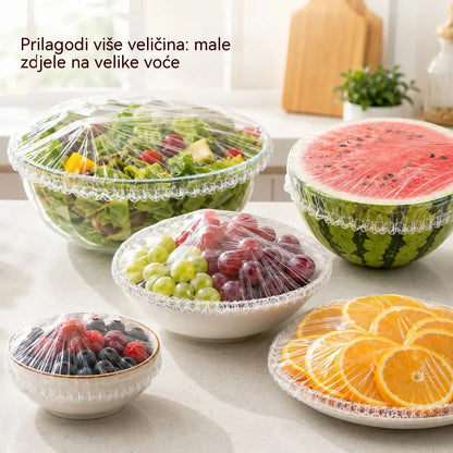 [200 listova] Prozirna prozirna folija za jednokratnu upotrebu, pogodna za posude i hranu. Savršeno prianja, izvrsno brtvljenje, jednostavno za korištenje. ✅ Plaćanje pouzećem.