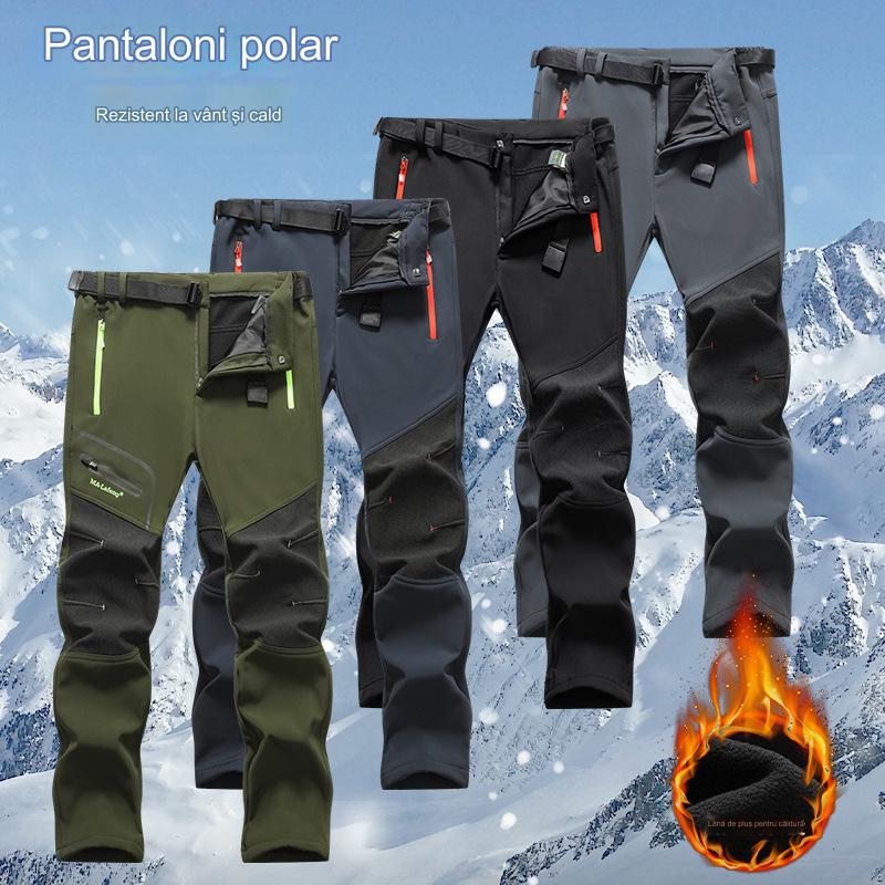 [43% de descuento] [S-5XL] Pantalones casuales impermeables y cálidos para hombre nuevos para otoño e invierno 2024--3782229 