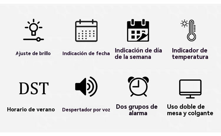 📢📢50% DE DESCUENTO!! ⏰Reloj de pared digital LED decorativo multifuncional. El reloj digital sin límites para el hogar moderno del Reino Unido.