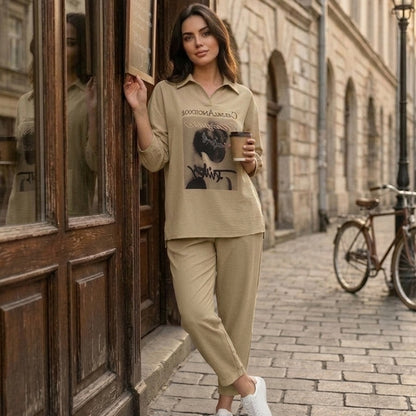 【M-3XL】Moderni ženski dvodijelni set, ležerno-šik dizajn, dostupan u nekoliko elegantnih boja