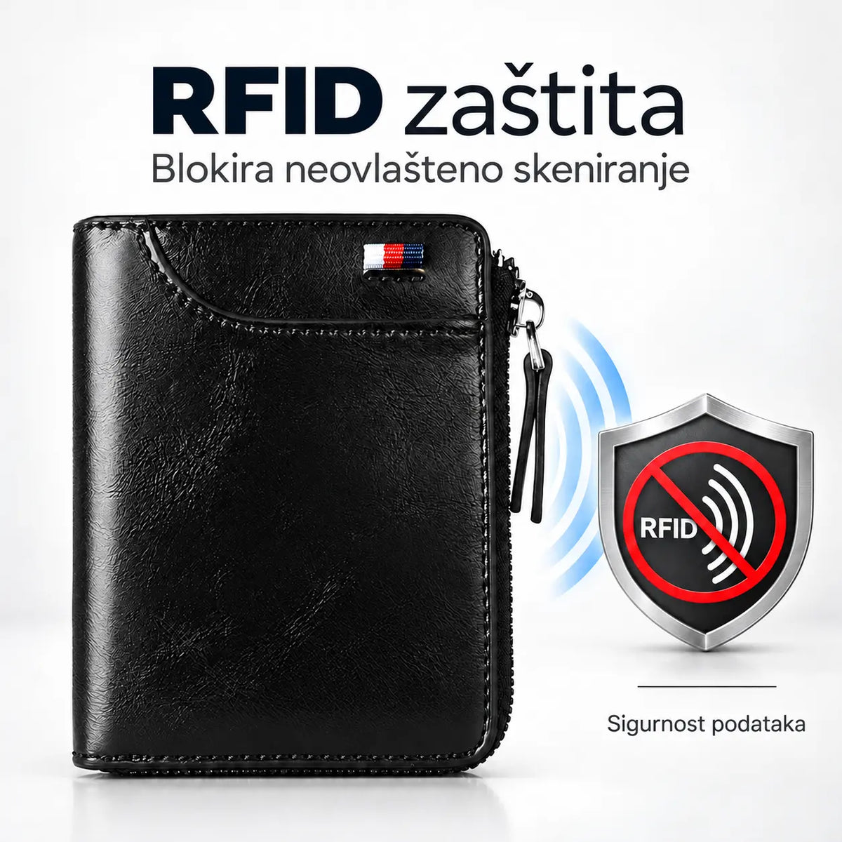 🎉👝Muški novčanik velikog kapaciteta s antimagnetskim učinkom 2026. izrađen od mekane kože-