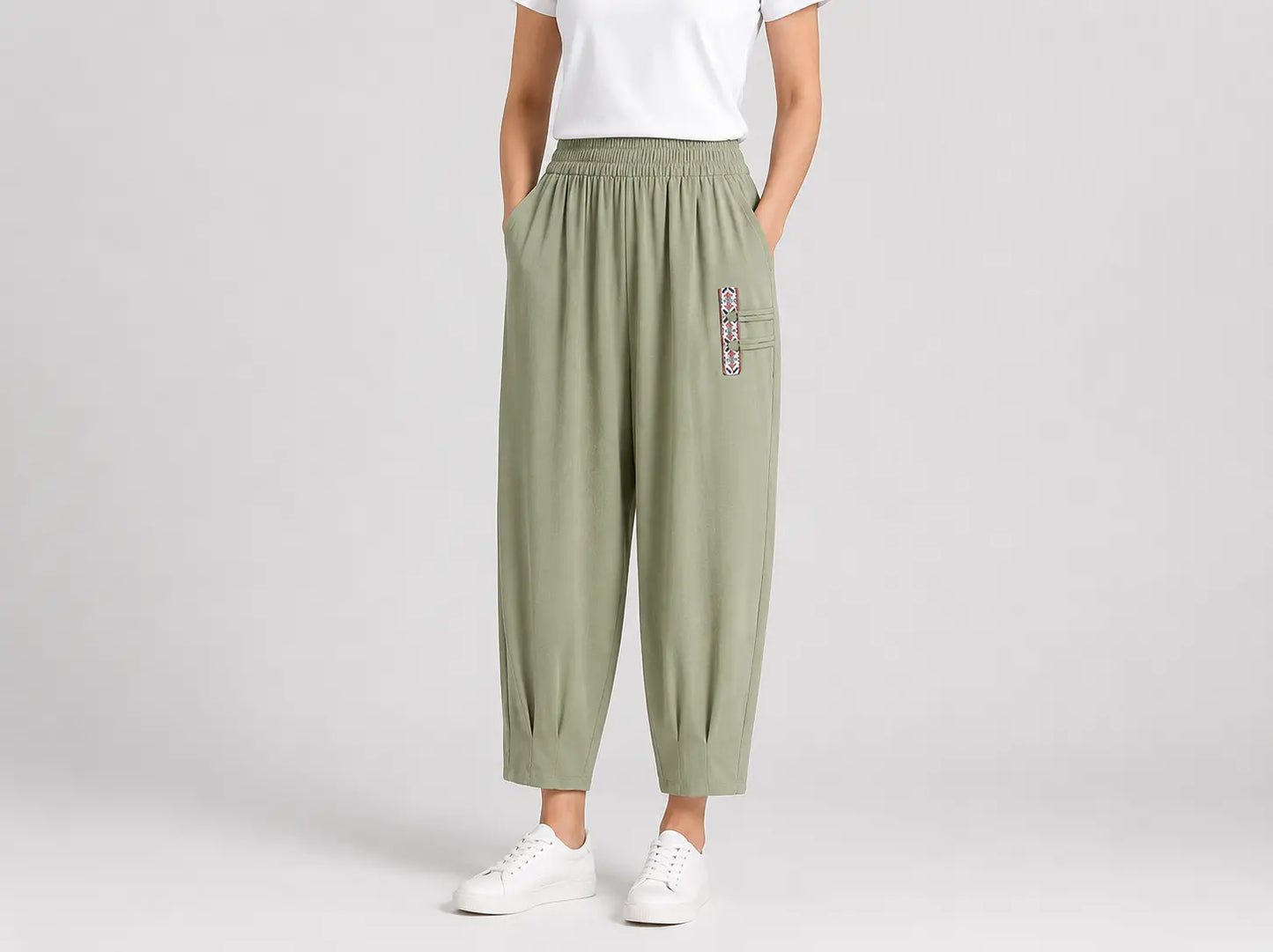 🔥【M–4XL】👖 Lagane i prozračne ljetne hlače od pamuka i lana - moderne ležerne kratke hlače - prikladne za svakodnevno nošenje