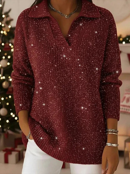 🔥Compra 1 y llévate 1 gratis🔥【S-5XL】Suéter de punto con estampado degradado de cielo estrellado de ensueño