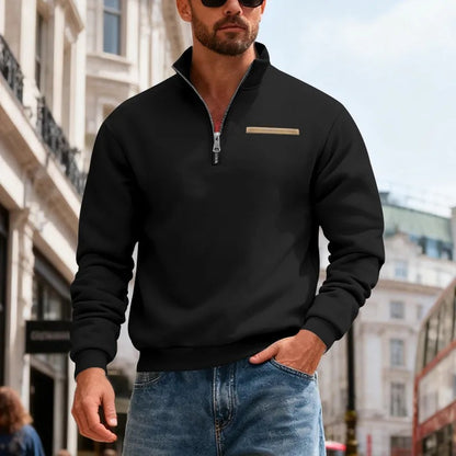 👕【40% de descuento】【S-3XL】Sudadera de hombre 2026, moderna, de manga larga, casual y cálida