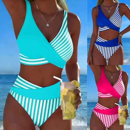 🏖️【S–3XL】🤩 Novi kupaći kostim s printom, brzosušeći i prozračan materijal, uski i moderan【40kg-100kg】