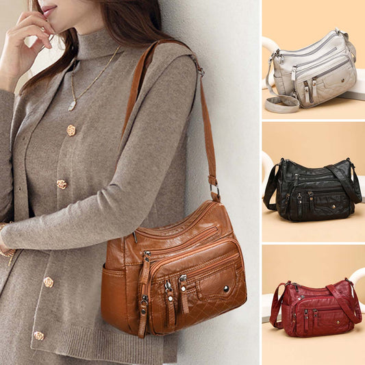 💥👜2026 Nuevo bolso de hombro/bandolera de cuero suave de gran capacidad