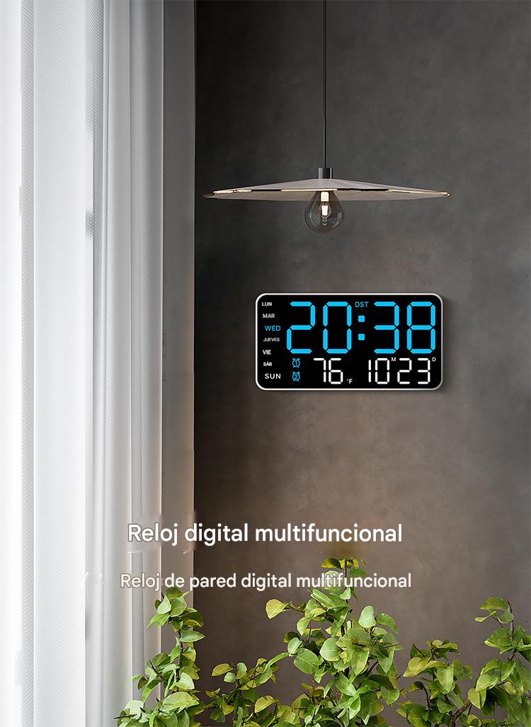 📢📢50% DE DESCUENTO!! ⏰Reloj de pared digital LED decorativo multifuncional. El reloj digital sin límites para el hogar moderno del Reino Unido.