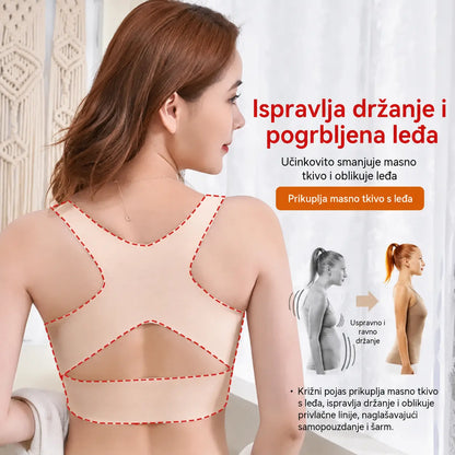 🎉ZADNJI DAN RASPRODAJE - 60% POPUSTA⚡Grudnjak s jednostavnim zatvaranjem sprijeda, korekcijom držanja i grudnjakom bez žica za potpunu potporu i udobnost