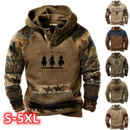 🔥📢 42% de descuento por tiempo limitado 🔥 [S-5XL] Sudadera de manga larga 3D gruesa para hombre 2026, que te mantiene abrigado y fresco en otoño e invierno.
