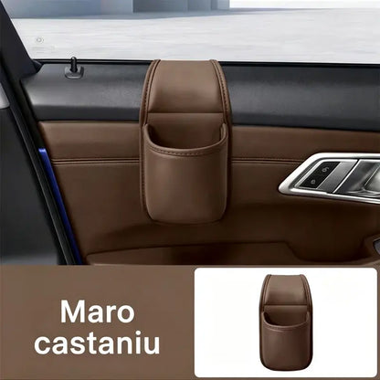 2 artikla za 25 €🚗 Dodatni prostor i red u automobilu! Kožni držač za vrata automobila / držač za čaše i telefon (Jednostavna montaža na prozor / 1+1 GRATIS ponuda)!