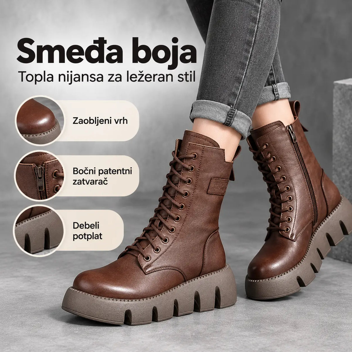 🔥【35-40】Ženske kožne čizme od pune kože, od mekane kože, ručno izrađene.