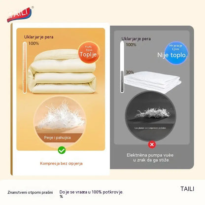 【56*80 cm】【Set od 5 dijelova】 Vakuumske vrećice za pohranu velikog kapaciteta koje se mogu stisnuti: Nije potrebna zračna pumpa, nepropusne su, idealne za uštedu prostora u koferu i domu
