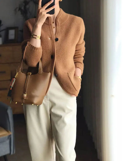 💋【-49% sezonska akcija】Novi francuski retro kardigan od kašmira za jesen i zimu – S–2XL