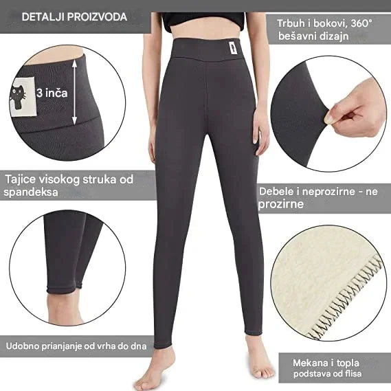 🔥🔥Compra uno, llévate otro gratis🔥🔥 [S-5XL] 2024 Leggings de cachemir cálidos de otoño e invierno de cintura alta para exteriores -3753536 