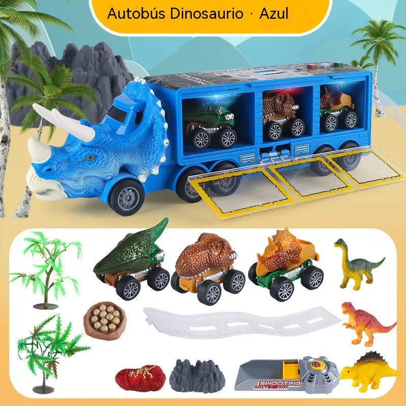 🦖🚛Interaktivni kamion za prijevoz dinosaura: sa svjetlima, zvukovima i pomičnim figurama – upustite se u zabavnu prapovijesnu pustolovinu! ✨🎮