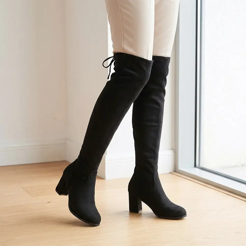 【35-43】Zimska toplina 👢 Ženske čizme preko koljena 👢 — Odmah dodajte eleganciju!