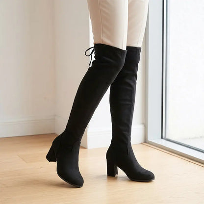 【35-43】Zimska toplina 👢 Ženske čizme preko koljena 👢 — Odmah dodajte eleganciju!