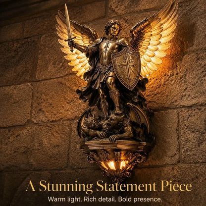🕊️Lámpara de pared del Ángel de la Guarda de San Miguel✨