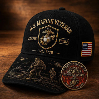 🤠🧢Kapa vječne vjernosti marinaca - klasična američka retro vezena bejzbolska kapa