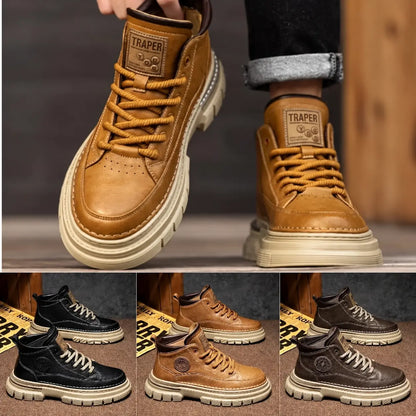 💪【Posebna ponuda od 45%】Jesensko/zimske muške retro visoke martinke - britanski retro stil