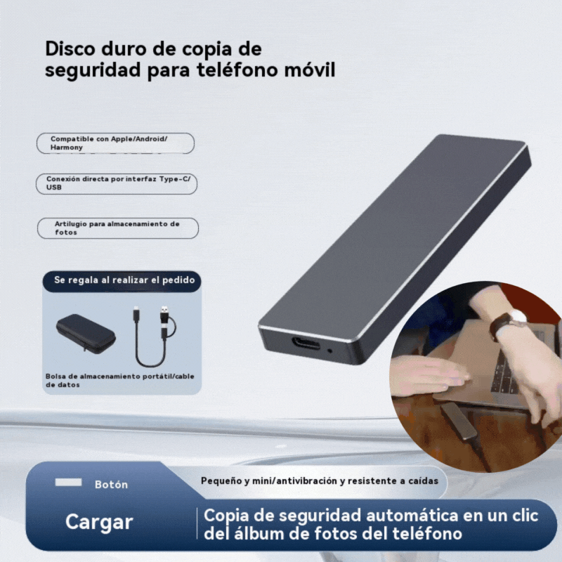⚡ Disco Duro USB 3.0 Multifuncional de Alta Velocidad 【4TB】 | Transferencia Rápida, Gran Compatibilidad, Almacenamiento Sin Preocupaciones 💻📦