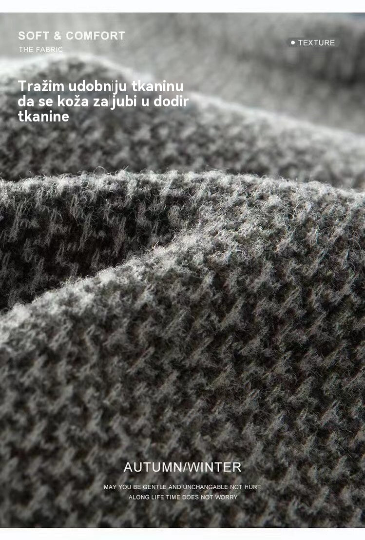 🔥🧣❄️30% popust【S-4XL】2025 Nova muška džemper od mink krzna, toplinski pleteni džemper s okruglim izrezom, jednostavan i svestran. 🧣❄️