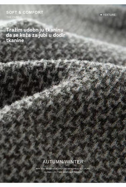 🔥🧣❄️30% popust【S-4XL】2025 Nova muška džemper od mink krzna, toplinski pleteni džemper s okruglim izrezom, jednostavan i svestran. 🧣❄️