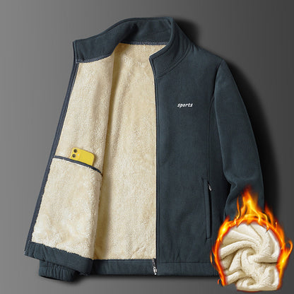 ⛄🧥 Nowość 50% taniej: Jesienna i zimowa męska kurtka z grubym futerkiem, ciepła, wygodna i wiatroszczelna, zimowy must-have 🔥