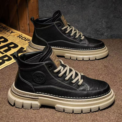 💪【Posebna ponuda od 45%】Jesensko/zimske muške retro visoke martinke - britanski retro stil