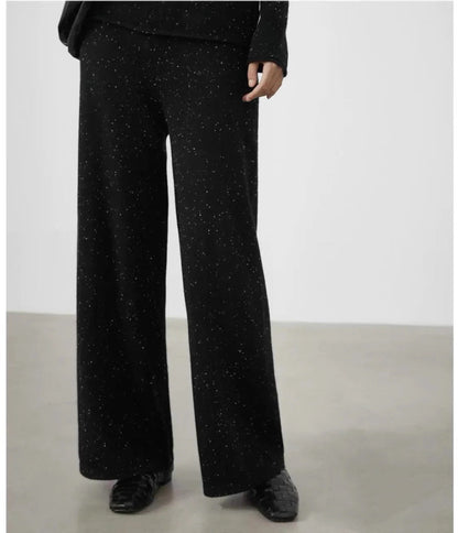 📢📢50% popust!🔥Nova visokokakovostna ženska zimska obleka: preprosta majica z okroglim izrezom + ležerne ravne hlače