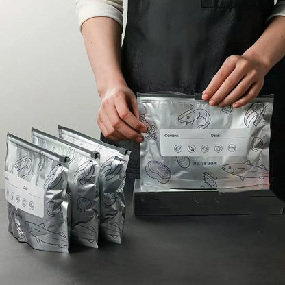 【60 kom】 Aluminijske vrećice za čuvanje hrane, otporne na vlagu i ulje, sprječavaju miješanje mirisa – za višekratnu upotrebu