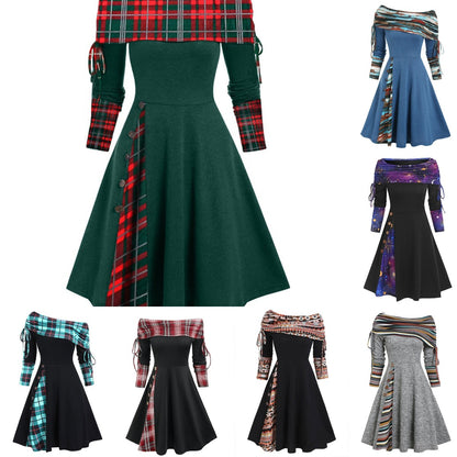 👗2025 jesensko-zimska nova moda jedno-ramena haljina s dugim rukavima【S-3XL】iskoristite 50% popusta 👗✨