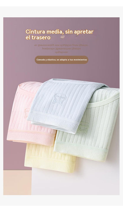 💖🔥【Paquete de 7】50% de descuento último día: bragas de algodón para mujer, de talle alto y antibacterianas