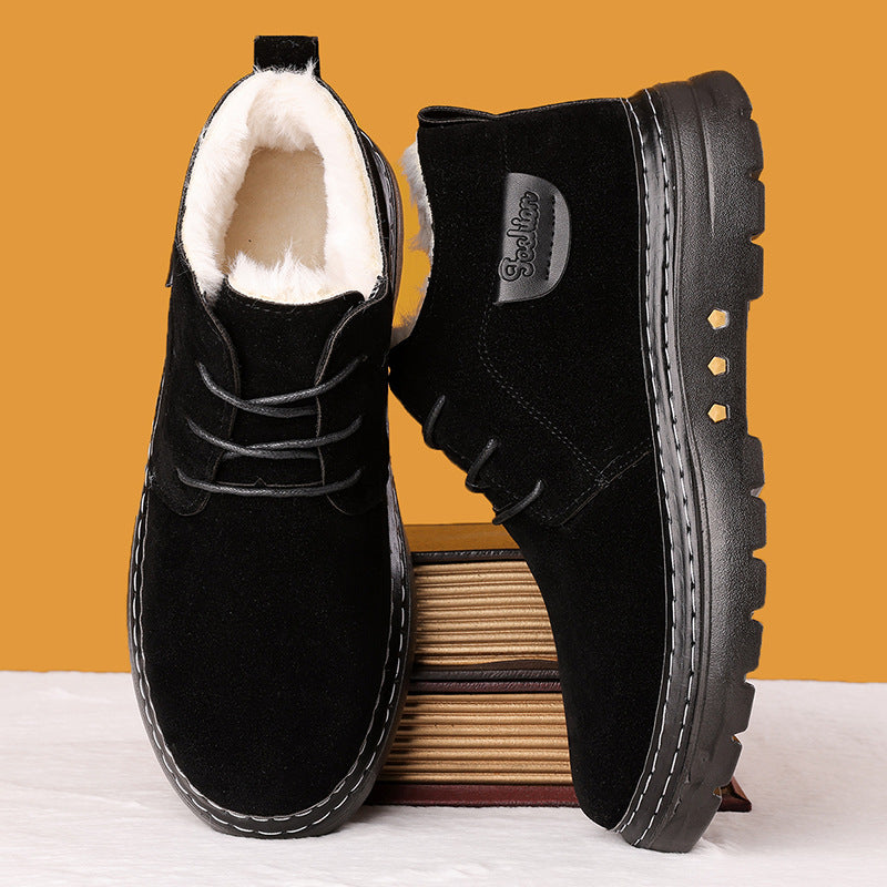 🔥【38-46】Botas de invierno para hombre, hechas a mano, de alta calidad, con forro grueso y calefacción, colección de invierno 2024 - 3834322 